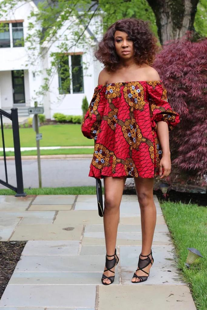 Red African Ankara Print Plus Size Off Shoulder Short Party Dress – Africanclothinghub Red African Ankara Print Plus Size Off Shoulder Short Party Dress – Africanclothinghub