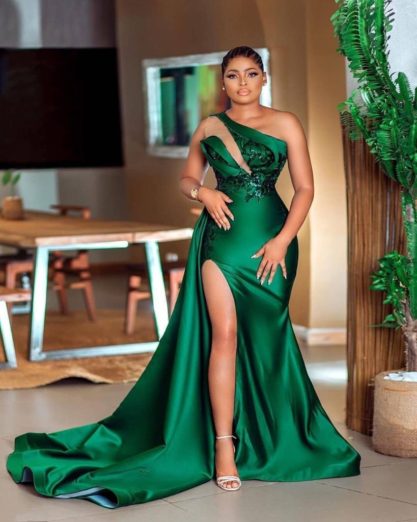 Custom Green Party Dinner Dress, Prom Dress, Wedding Reception Dress, –  Africanclothinghub UK, US, Canada