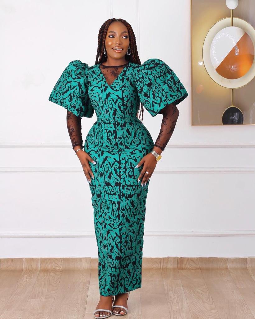 Green African Ankara Print Plus Size Fitted Party Maxi Dress Africanclothinghub Green African Ankara Print Plus Size Fitted Party Maxi Dress Africanclothinghub