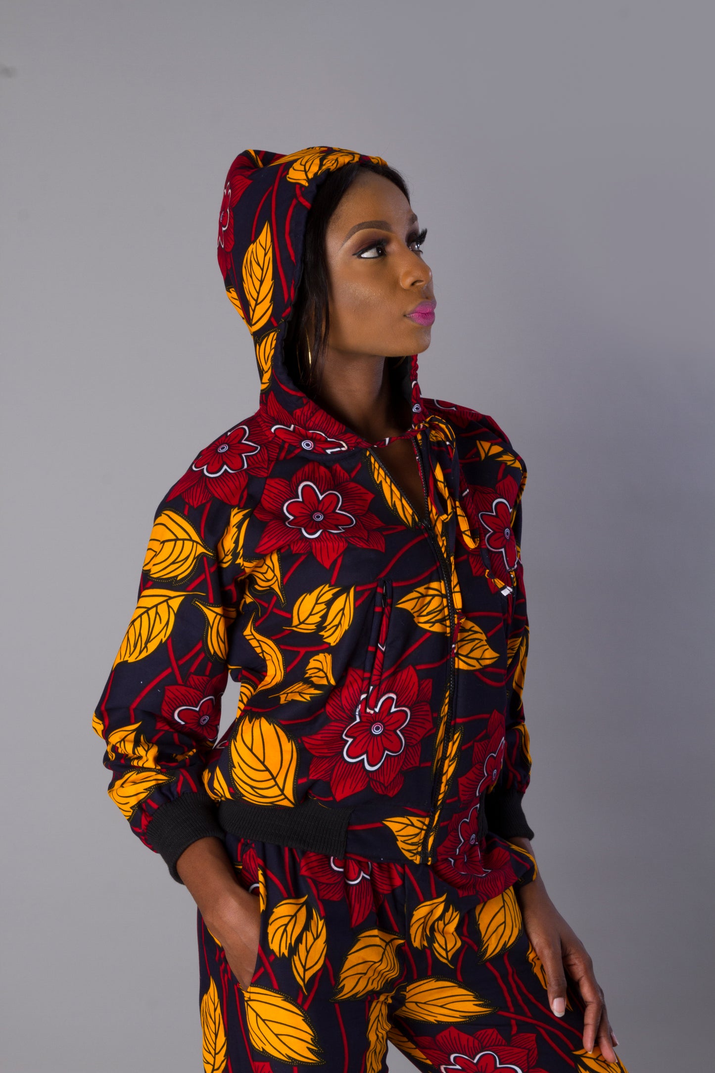 Ensemble de veste de bombardier grande taille imprimé africain Ankara/ensemble de jogger imprimé africain/Ankara imprimer deux vêtements/vêtements vente/robe sur mesure/fait sur mesure/tenue sur mesure