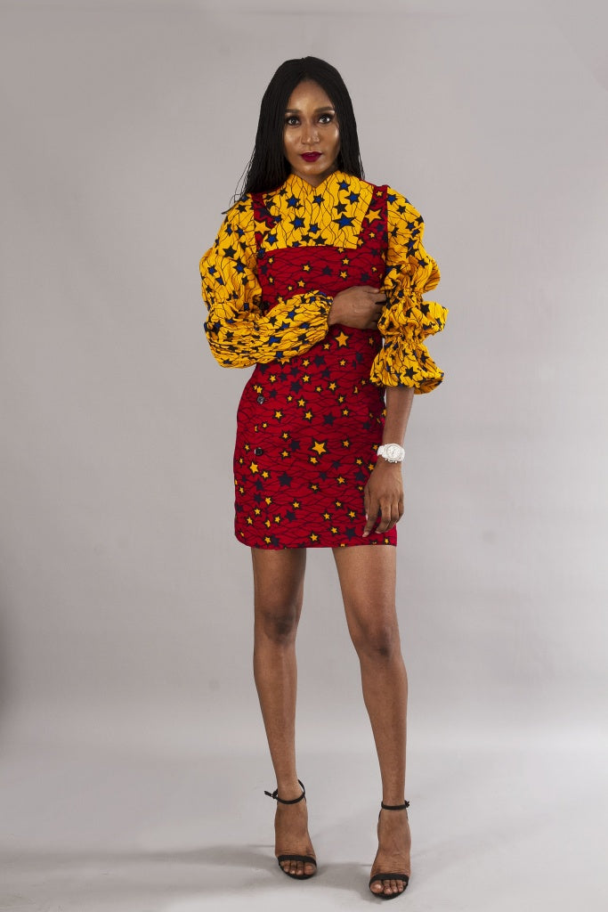 short ankara wrap dress Sakkas Vale Womens African Ankara Sleeveless Short Cocktail Wrap Dress