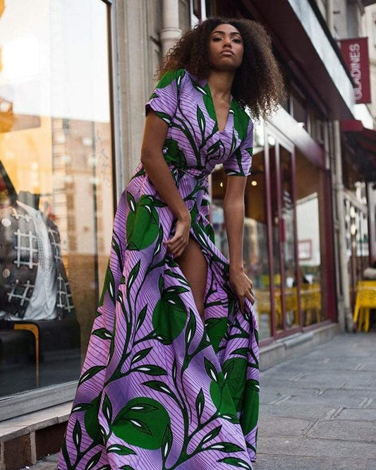 ladies ankara dresses Ankara Women's High-Low Dress