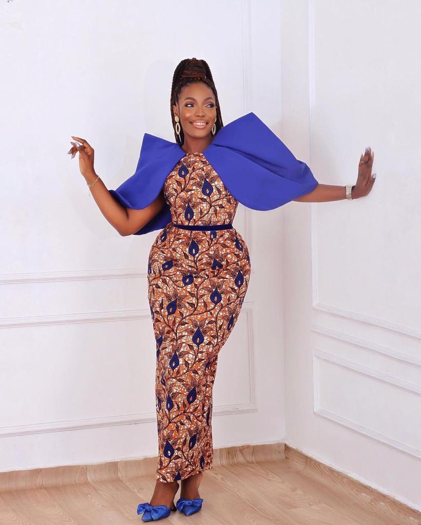 Brown Blue African Ankara Print Fitted Pencil Dress For Ladies Africanclothinghub Brown Blue African Ankara Print Fitted Pencil Dress For Ladies Africanclothinghub